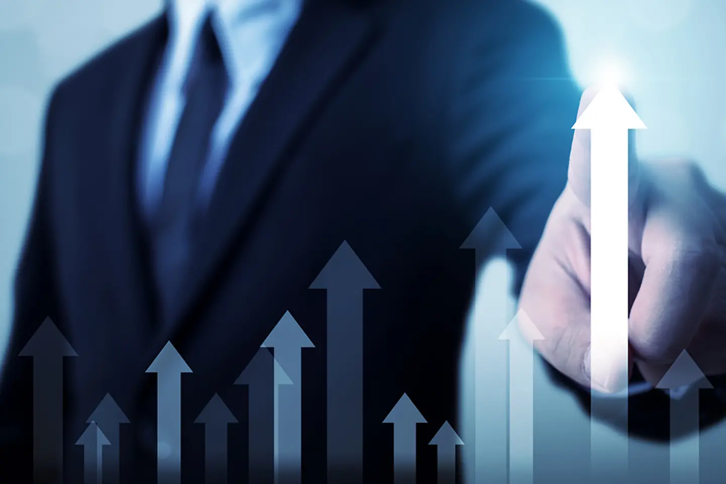 Desenvolvimento de negócios para o conceito de sucesso e crescimento. 