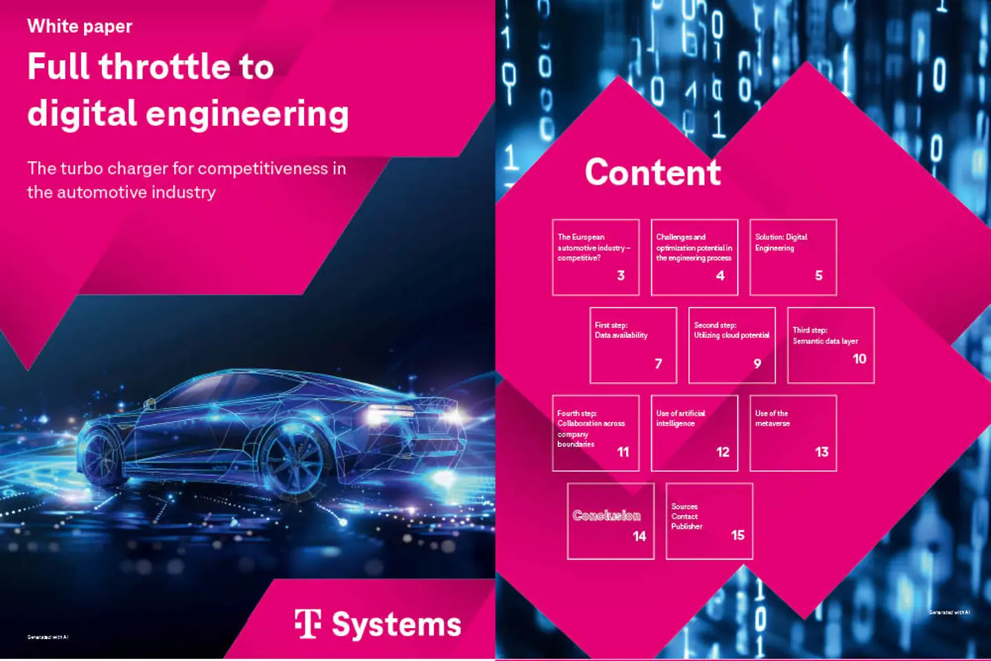 Title page and three subsequent pages of the white paper as a screenshot: