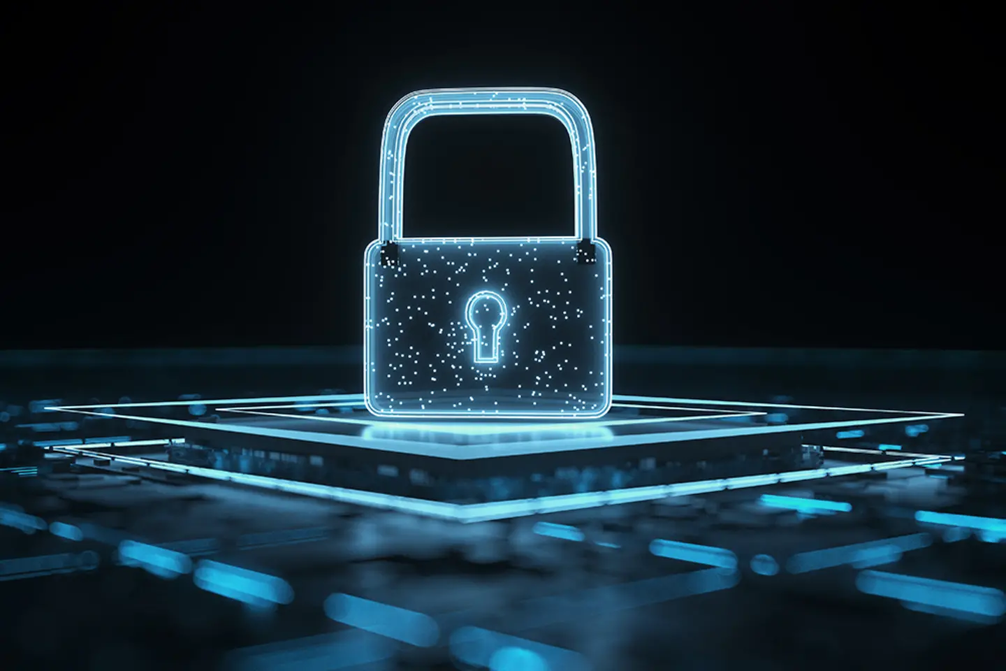 Símbolo gráfico de seguridad en el teclado