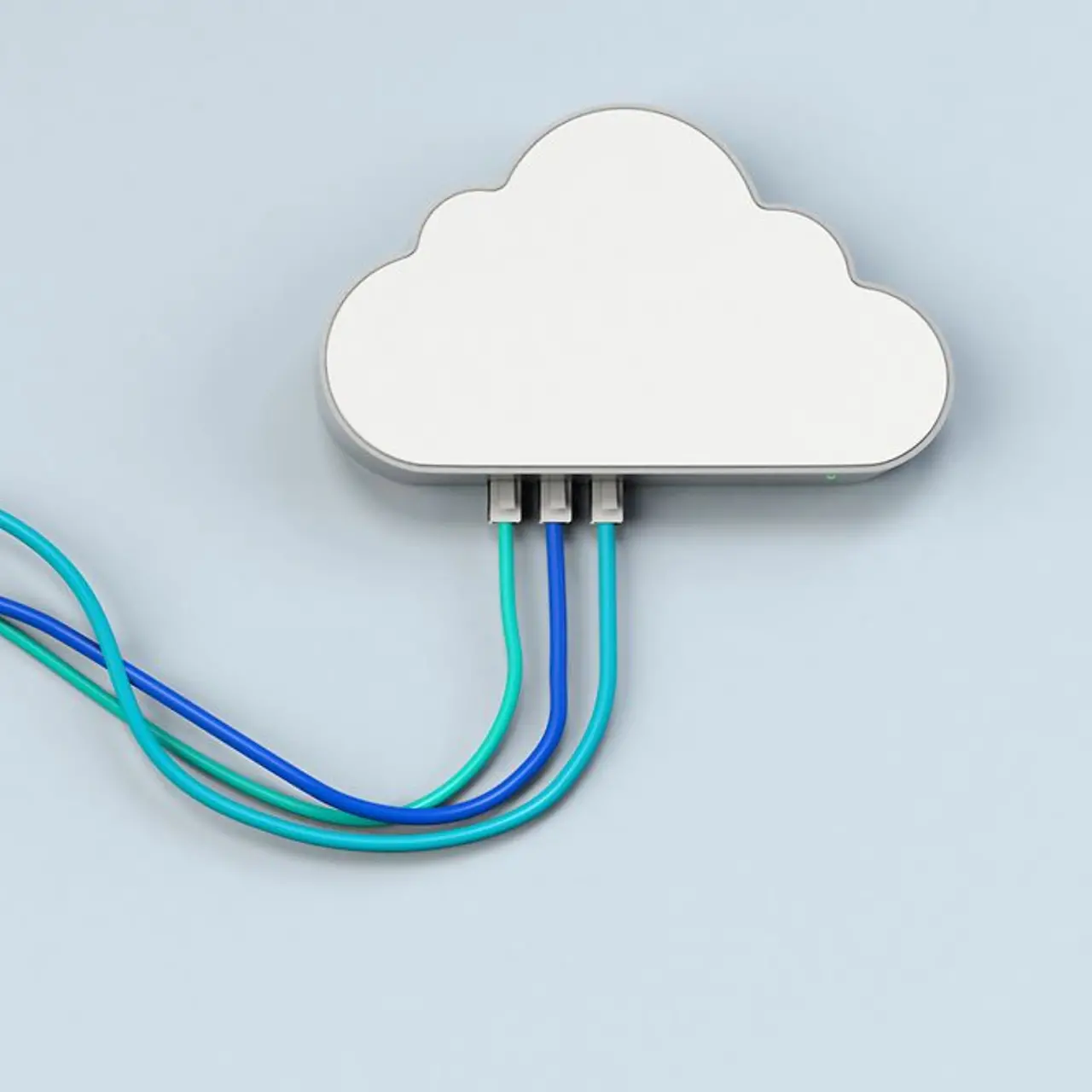 Gráfico de una nube cableada