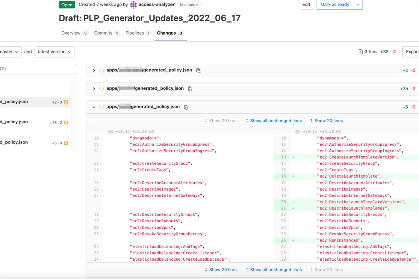 Screenshot der PLP Generator Updates 