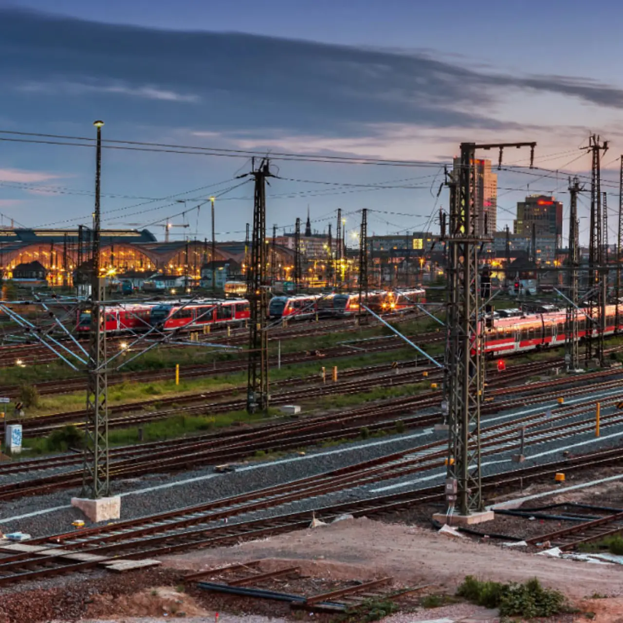 Panorama der Leipziger Bahnhof