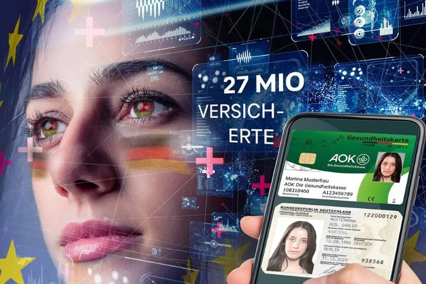 GesundheitsID digital segura para segurados da AOK